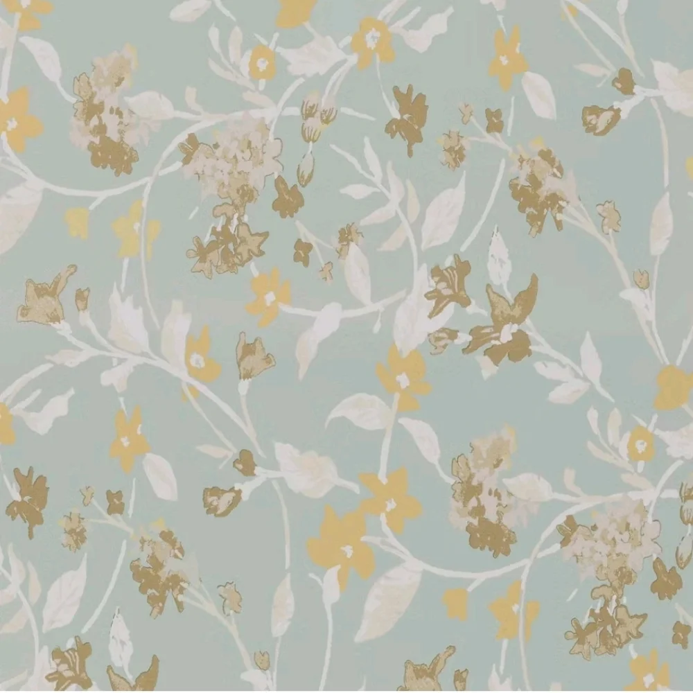 Floral Light Sage Green Wallpaper - Threshold